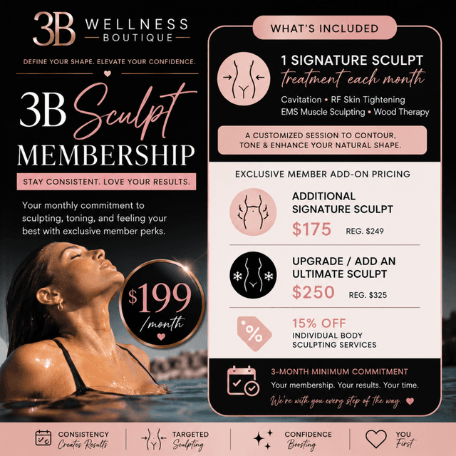 3B Sculpt Membership at 3B Wellness Boutique in Jensen Beach, FL